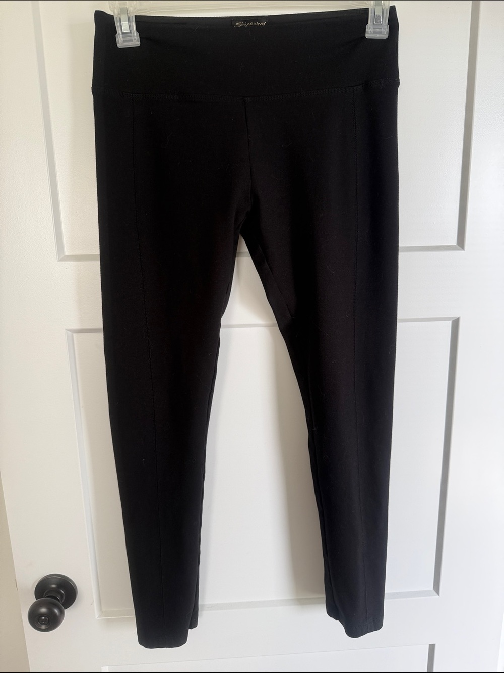 Shinestar Black Girls' Stretch Leggings